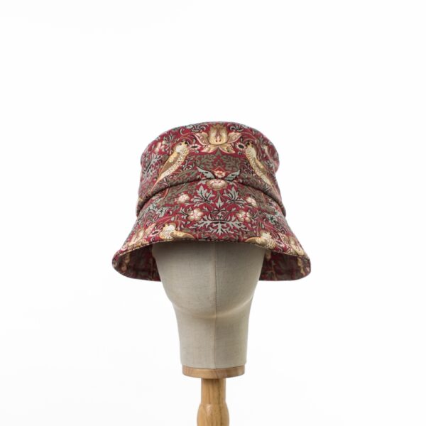 Red Strawberry Thief Bucket Hat