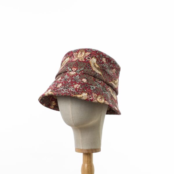 Red Strawberry Thief Bucket Hat