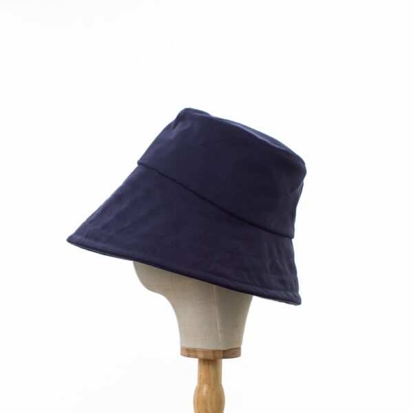 Navy Cotton Sun Hat