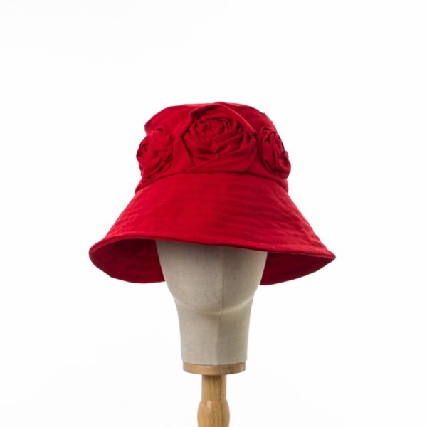 Red Roses Cotton Hat