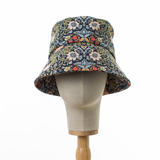 Blue Strawberry Thief Bucket Hat
